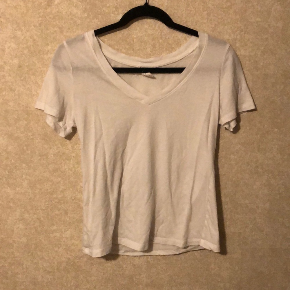 Forever 21 white V neck shirt